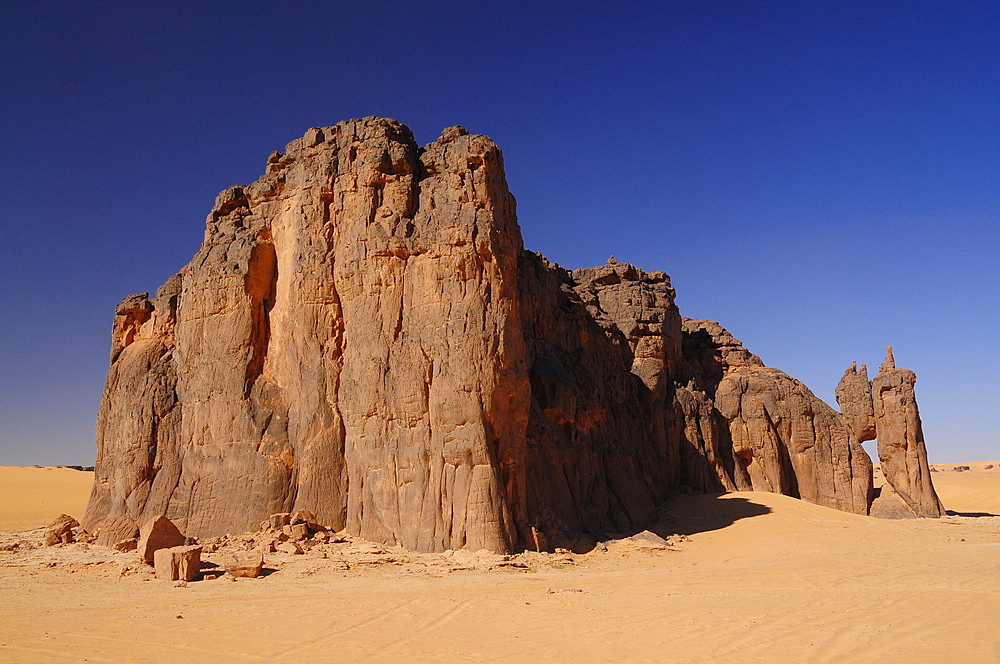 Picturesque rock formations of Tadrart Desert, Algeria