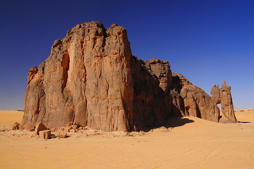 Picturesque rock formations of Tadrart Desert, Algeria