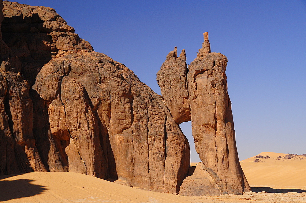 Picturesque rock formations of Tadrart Desert, Algeria