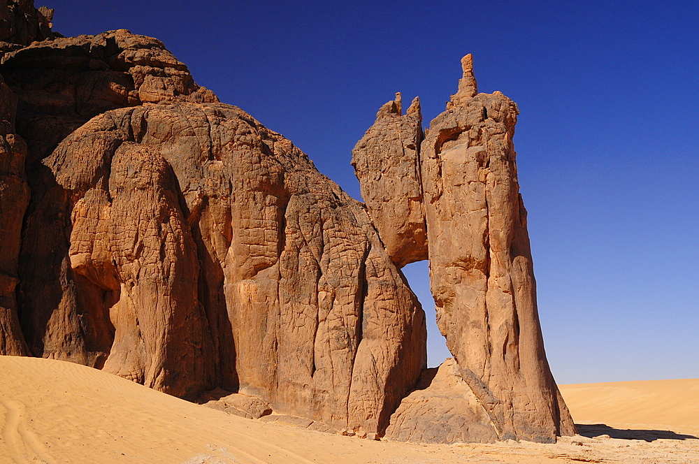 Picturesque rock formations of Tadrart Desert, Algeria