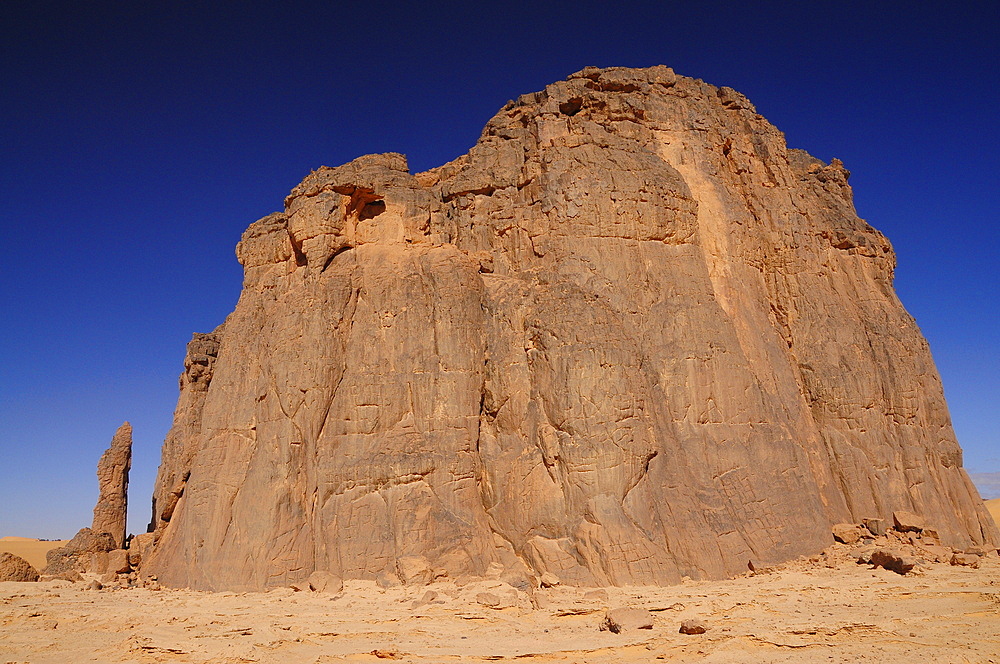 Picturesque rock formations of Tadrart Desert, Algeria