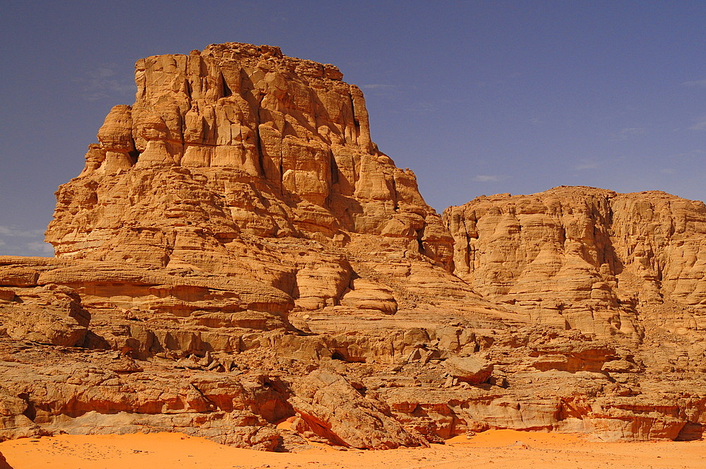 Picturesque rock formations of Tadrart Desert, Algeria