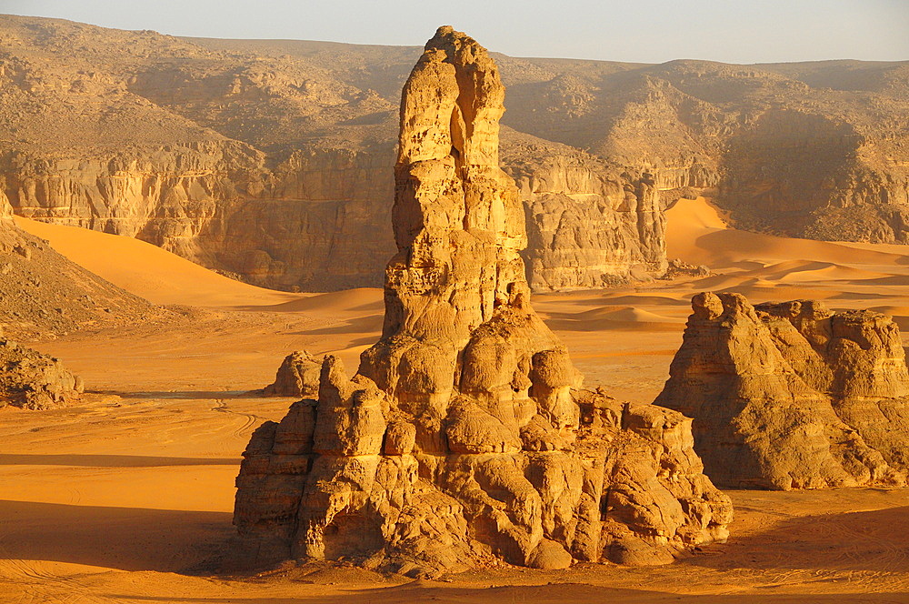 Picturesque rock formations of Tadrart Desert, Algeria