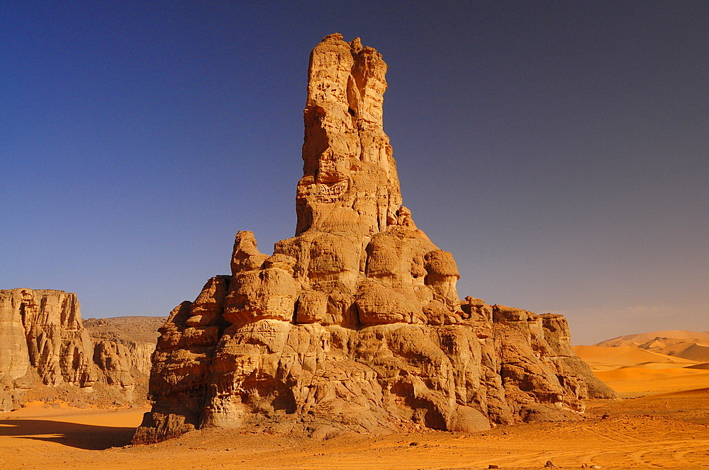 Picturesque rock formations of Tadrart Desert, Algeria