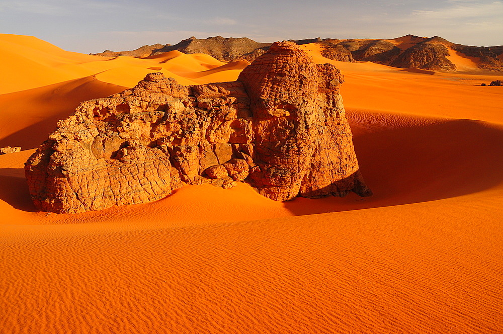 Picturesque rock formations of Tadrart Desert, Algeria