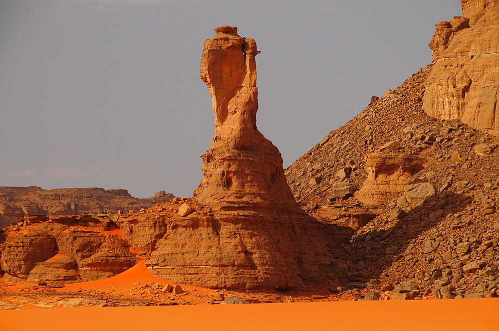 Picturesque rock formations of Tadrart Desert, Algeria