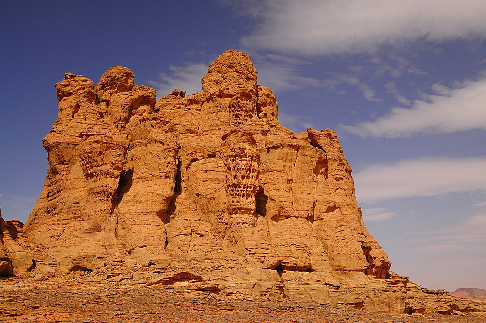 Picturesque rock formations of Tadrart Desert, Algeria