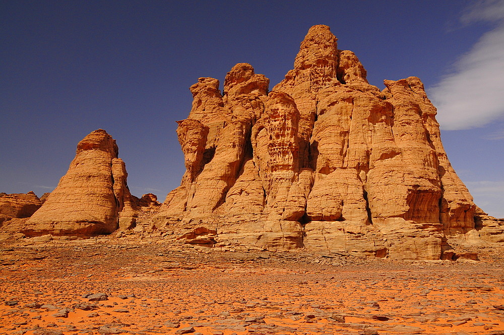 Picturesque rock formations of Tadrart Desert, Algeria