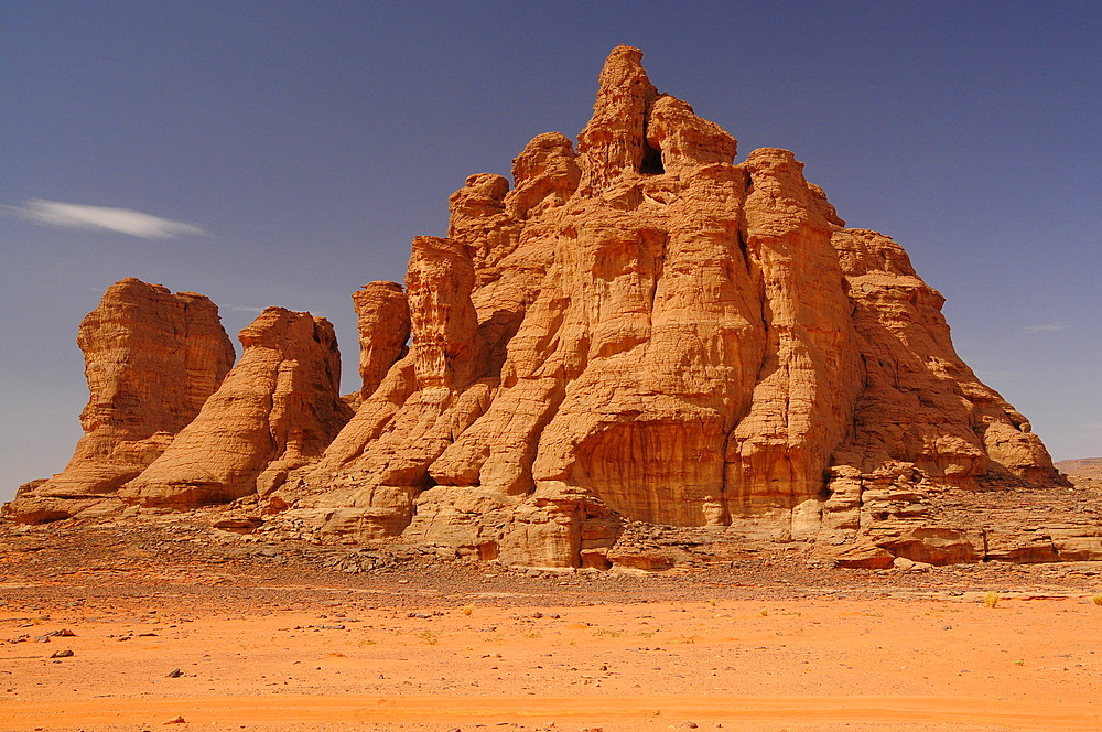 Picturesque rock formations of Tadrart Desert, Algeria