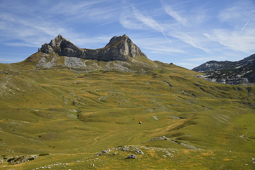 Picturesque view on Mountains of Durmitor National Park along Durmitor Panoramic Route, Durmitor, Montenegro