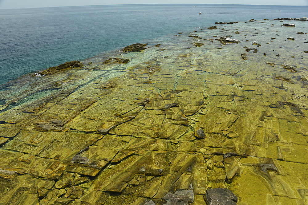 Ancient quarry of Alyki, Thassos, Greek Islands, Greece, Europe