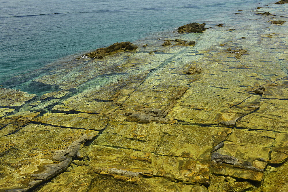 Ancient quarry of Alyki, Thassos, Greek Islands, Greece, Europe