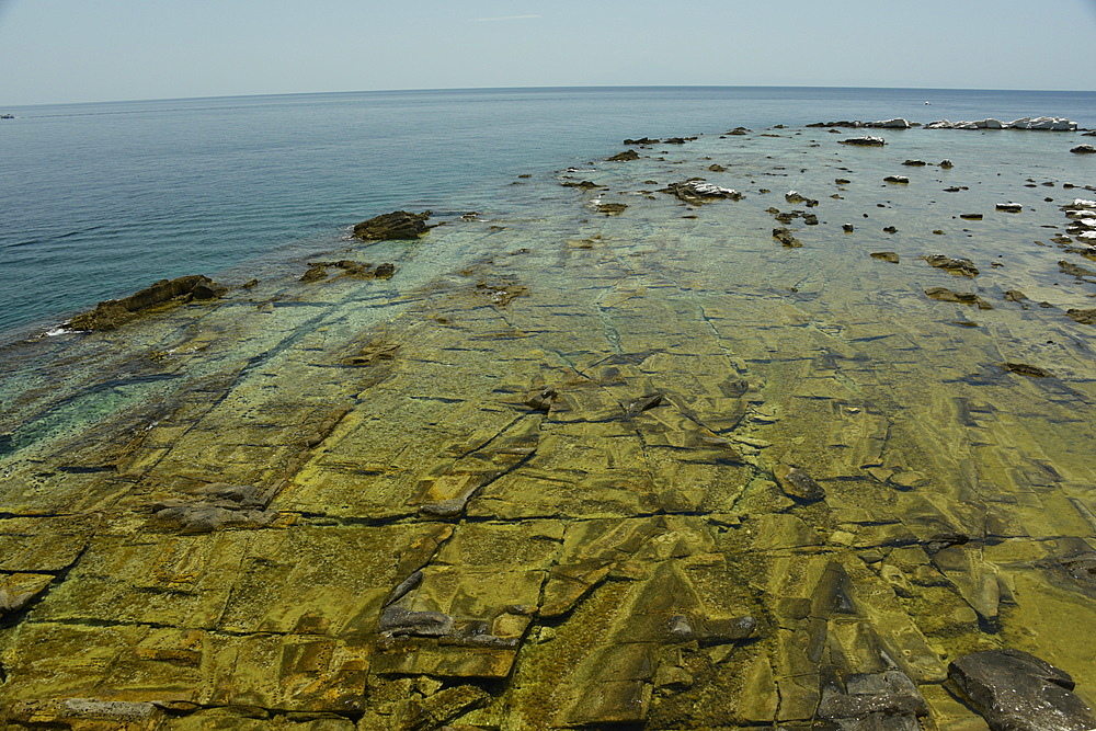 Ancient quarry of Alyki, Thassos, Greek Islands, Greece, Europe