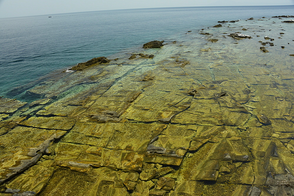 Ancient quarry of Alyki, Thassos, Greek Islands, Greece, Europe