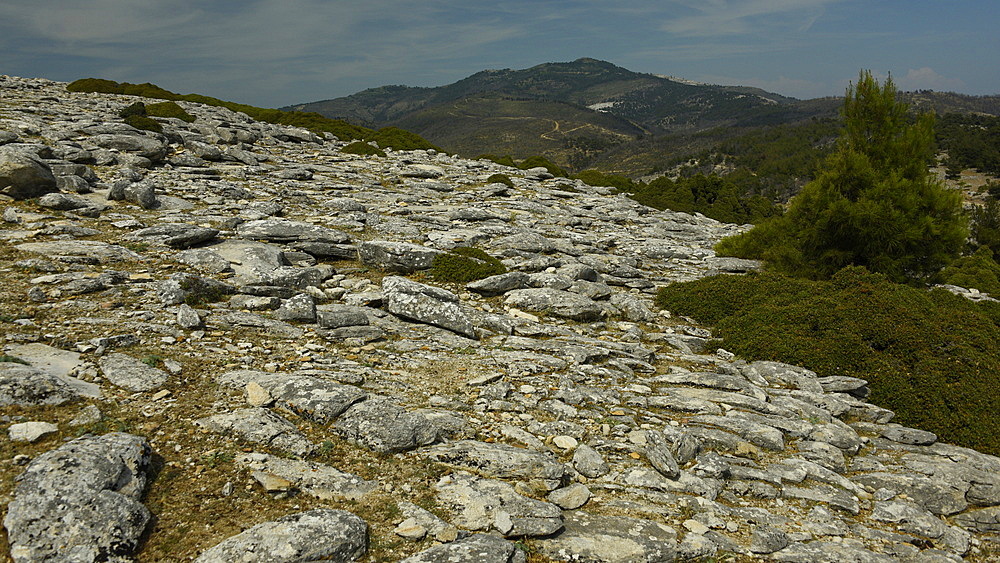 Marble landscape of Thassos, Greek Islands, Greece, Europe