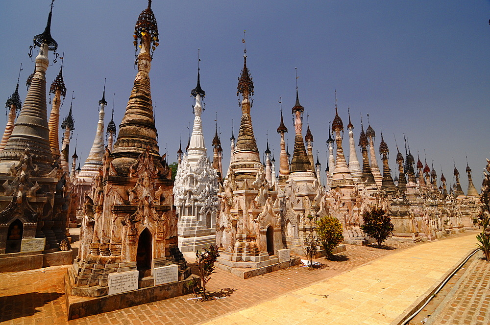 The pagodas of Kakku, Shan State, Myanmar, Asia