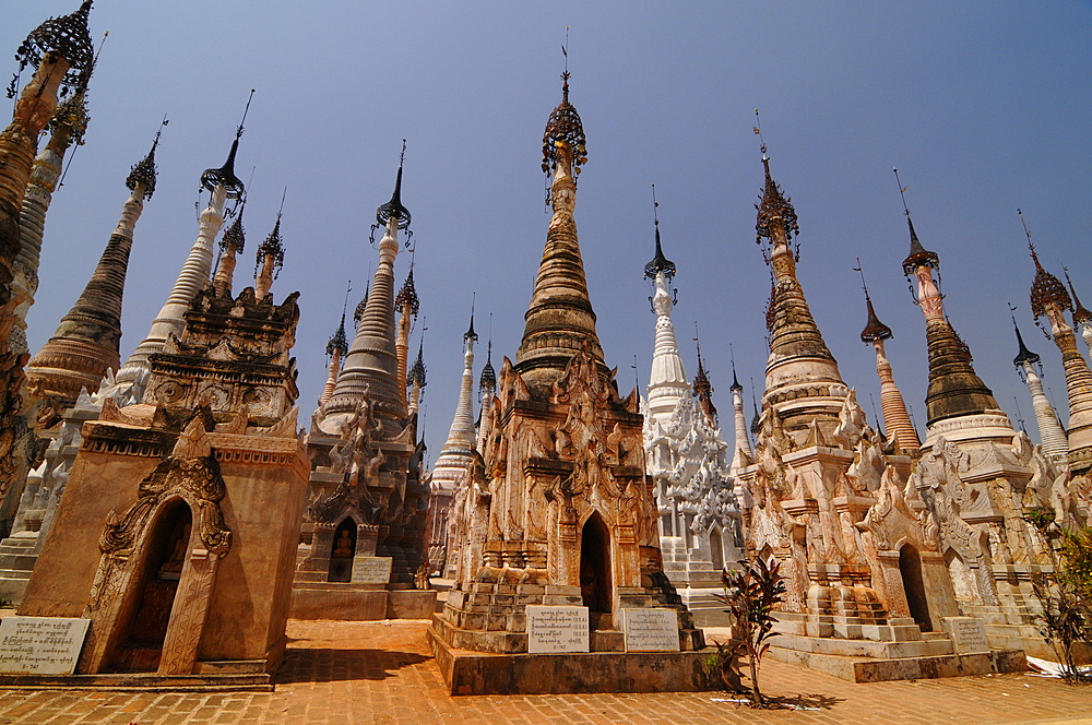 The pagodas of Kakku, Shan State, Myanmar, Asia