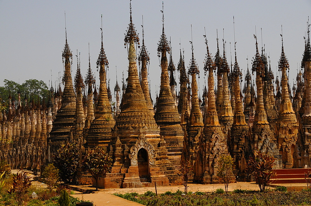 The pagodas of Kakku, Shan State, Myanmar, Asia