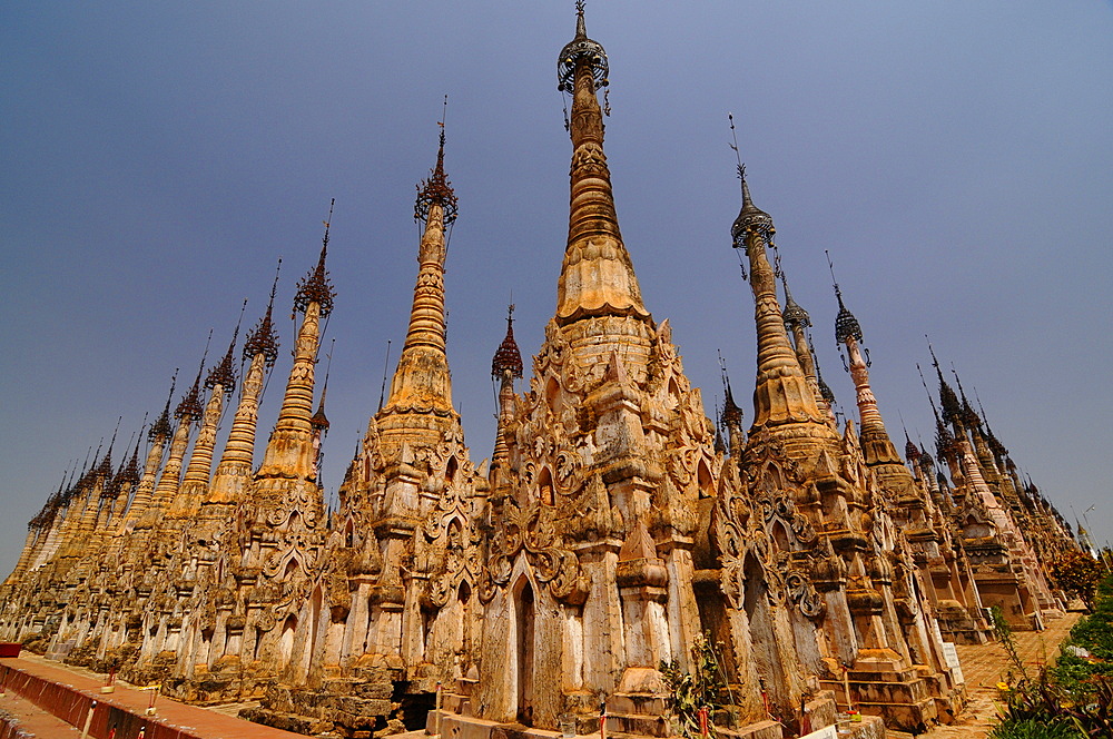 The pagodas of Kakku, Shan State, Myanmar, Asia