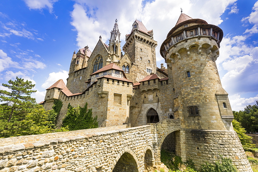 Burg Kreuzenstein castle, Leobendorf, Weinviertel Region, Lower Austria, near Vienna, Austria, Europe