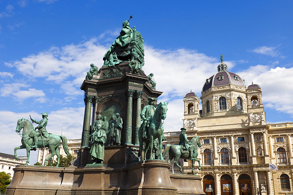 Maria Theresa Monument and Museum of Natural History, Vienna, Austria, Europe