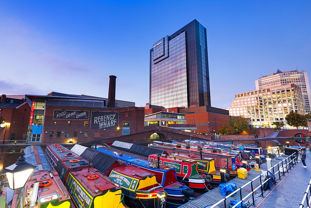 Gas Street Basin, Birmingham, England, United Kingdom, Europe