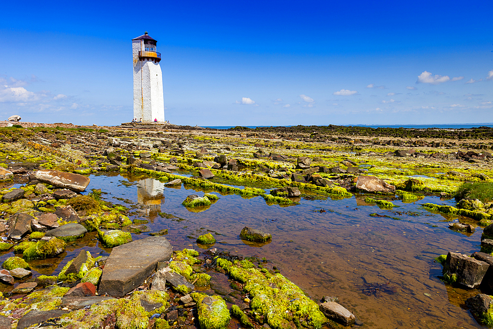 Southerness Lighthouse, Solway Coast, Dumfries and Galloway, Scotland, United Kingdom, Europe