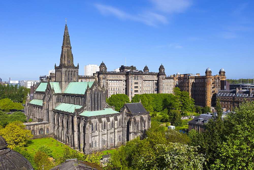 Glasgow Cathedral and Royal Infirmary, Glasgow, Scotland, United Kingdom, Europe