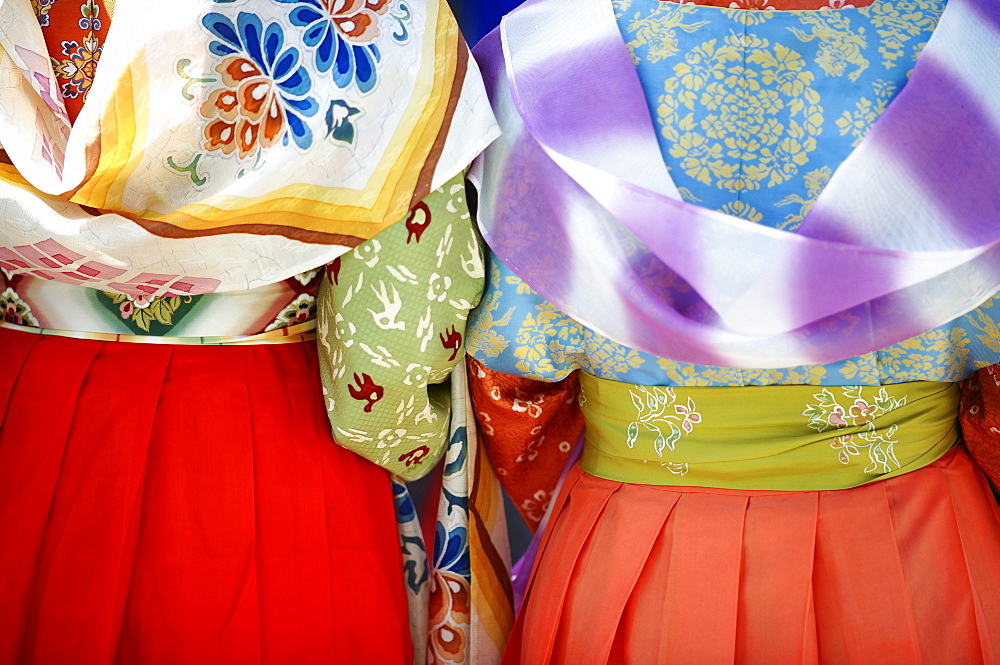 Kudarao ladies' colorful kimonos, Jidai festival, Kyoto, Japan, Asia