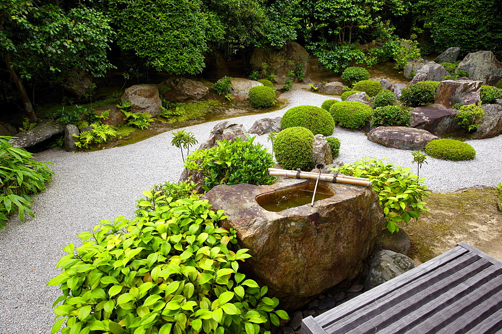 Taizo-in temple Zen garden, Kyoto, Japan, Asia