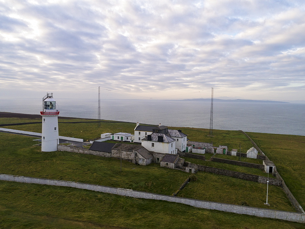 Loop Head, County Clare, Munster, Republic of Ireland, Europe (Drone)