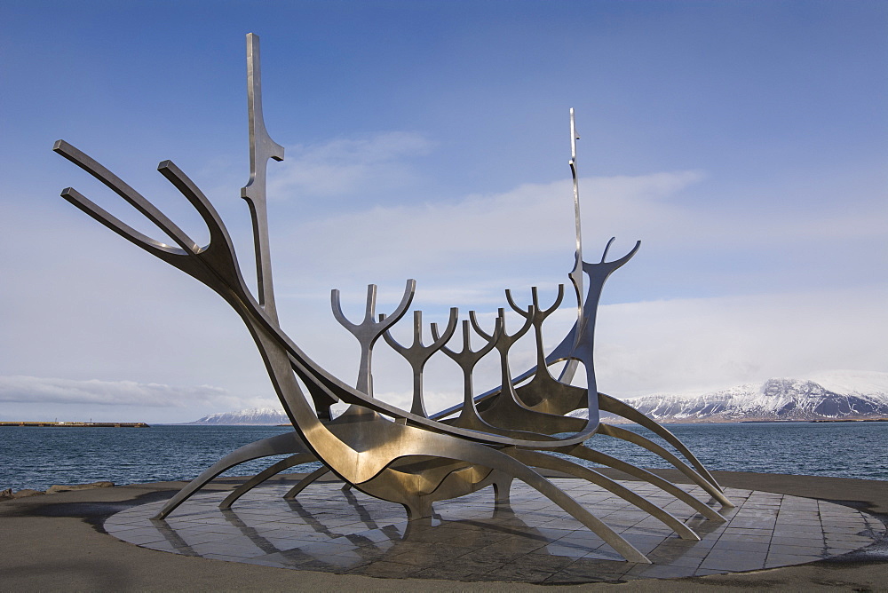 Sun Voyager Sculpture, Reykjavik, Iceland, Polar Regions