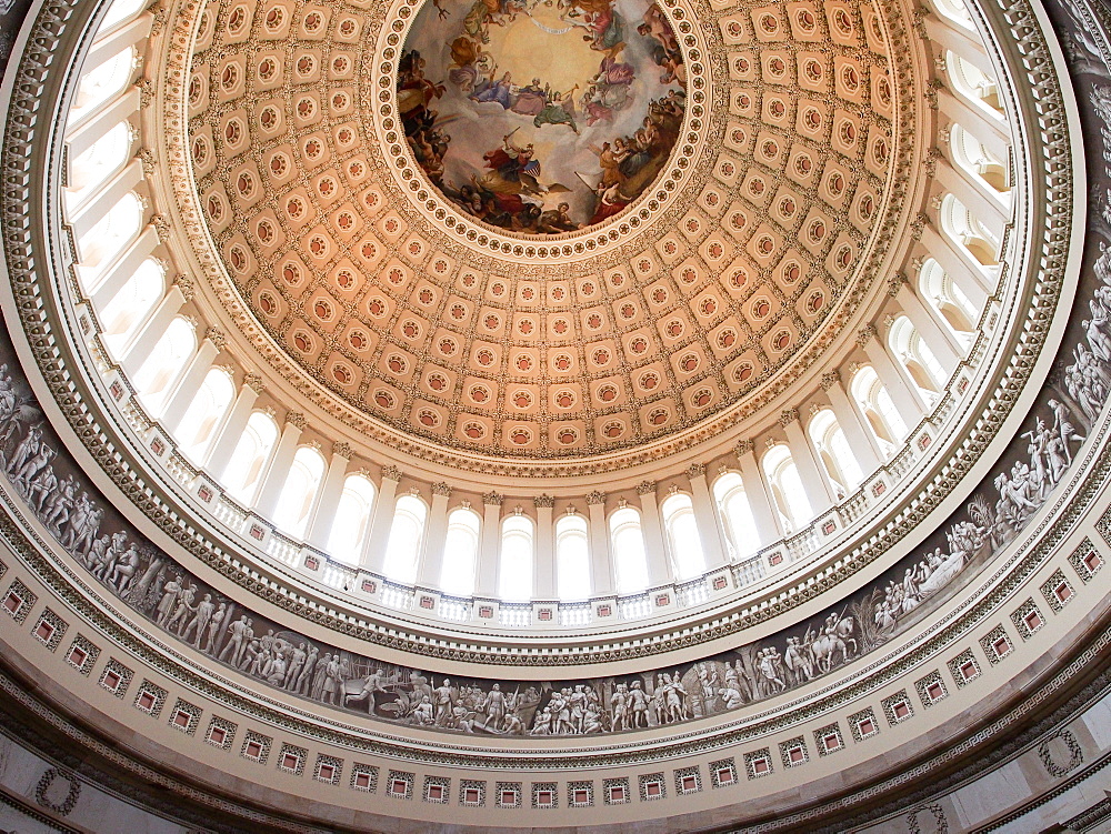 Rotunda of the U.S. Capitol Building, Washington, DC, United States of America, North America