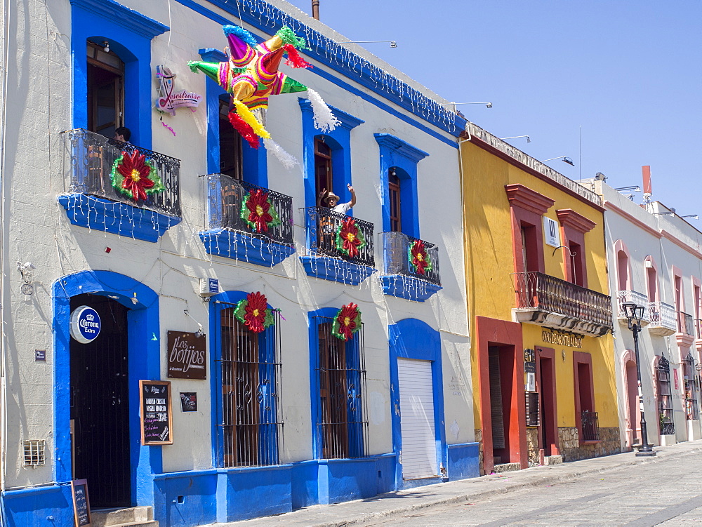 Colorful street, Oaxaca, Mexico, North America