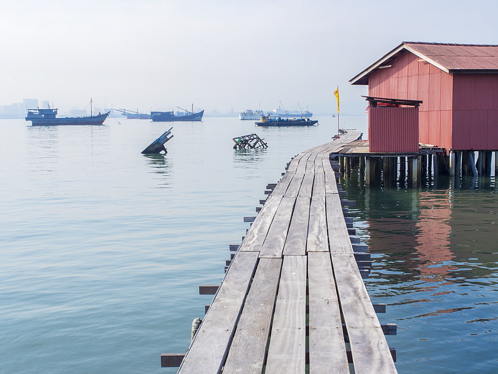 Tan clan jetty, Penang, Malaysia, Southeast Asia, Asia