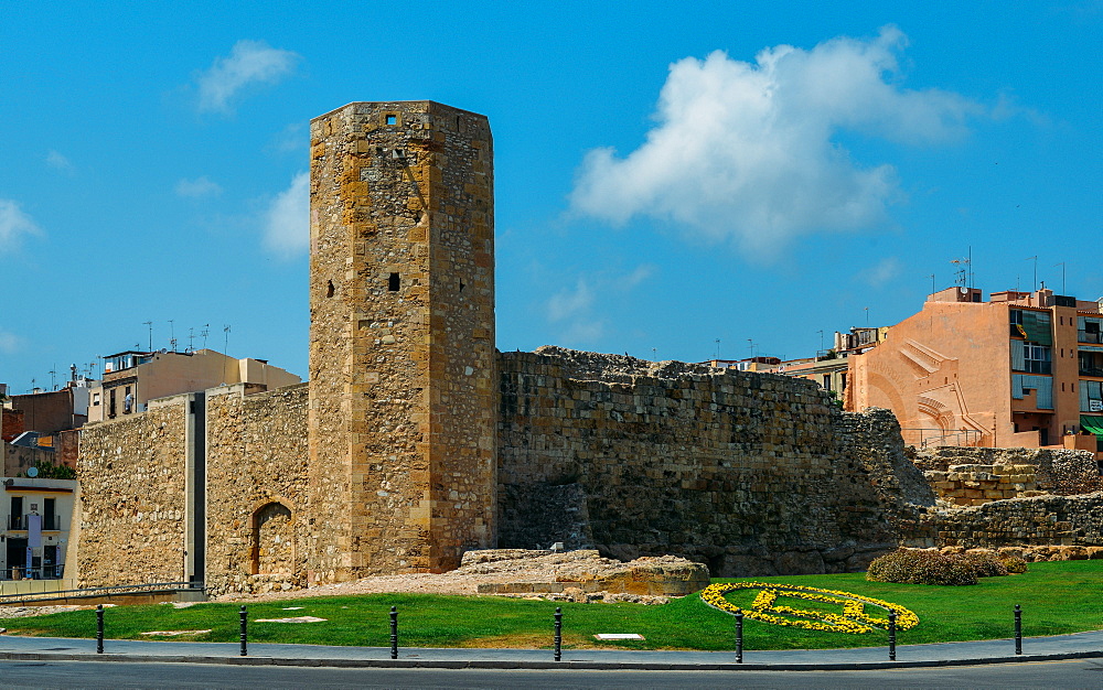 Open-air and underground ruins of a 1st century Roman circus (chariot-racing track) and Tower, UNESCO World Heritage Site, Tarragona, Catalonia, Spain, Europe