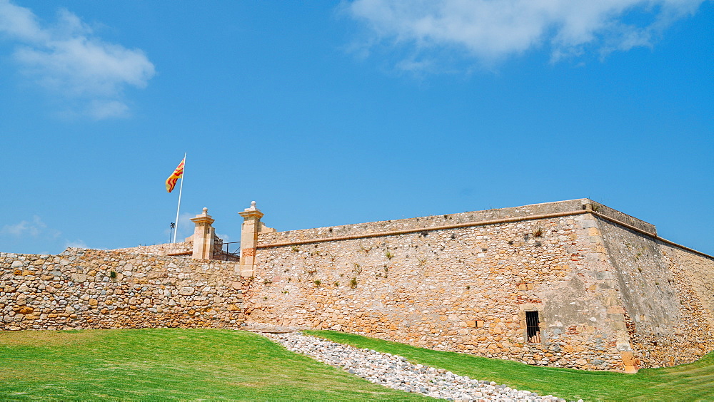 Forti de Sant Jordi built in 1709 by the English army under War of Succession, Tarragona, Catalonia, Spain, Europe