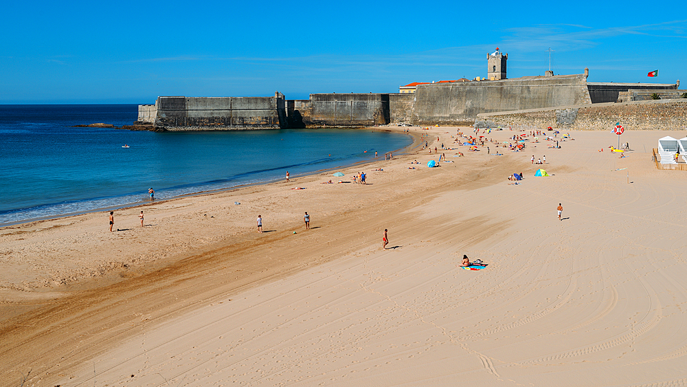 Torre Beach in Carcavelos, Lisbon region, Costa Verde, Portuguese Riviera, Portugal, Europe