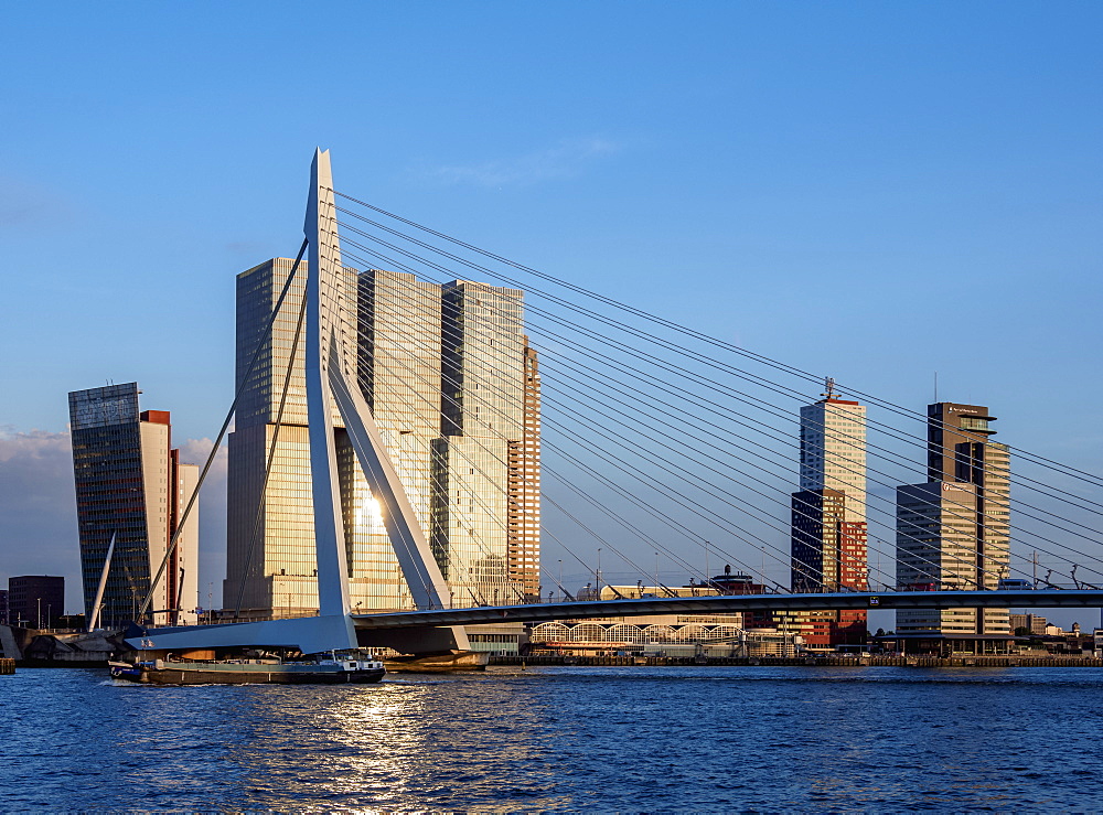 Erasmus Bridge, Rotterdam, South Holland, The Netherlands, Europe