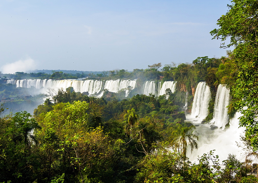 View of the Iguazu Falls, UNESCO World Heritage Site, Puerto Iguazu, Misiones, Argentina, South America