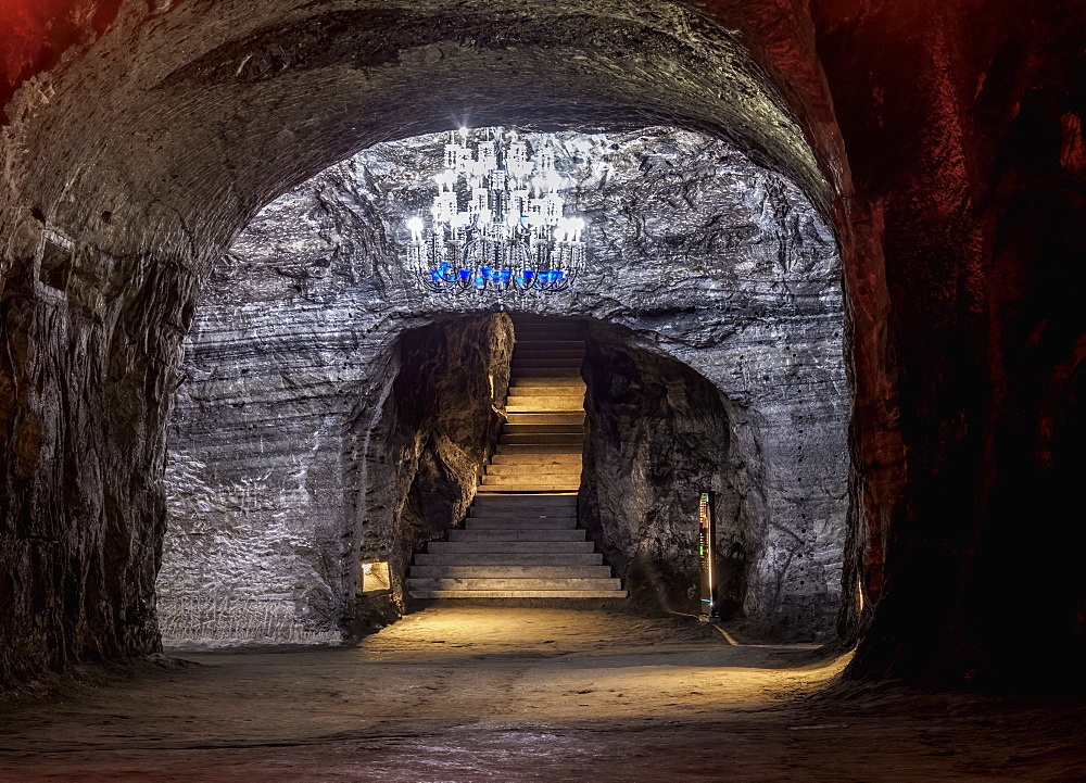 Salt Cathedral, interior, Zipaquira, Cundinamarca Department, Colombia, South America