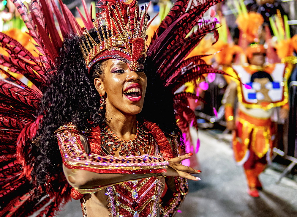 Samba Dancer at the Carnival Parade in Rio de Janeiro, Brazil, South America