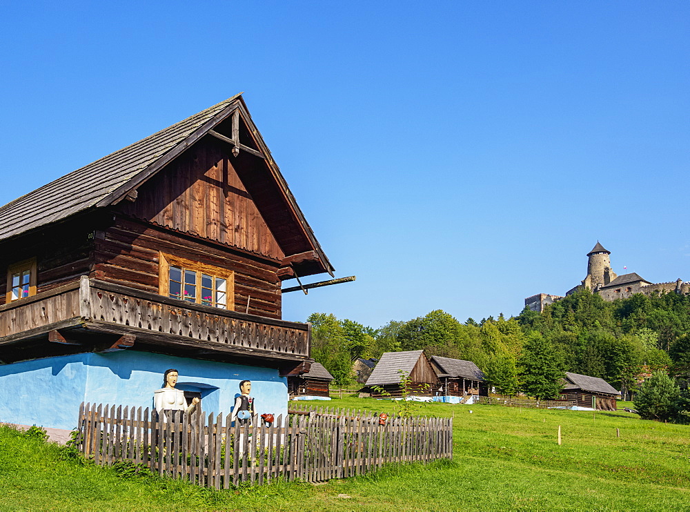 Huts in Open Air Museum at Stara Lubovna, Presov Region, Slovakia, Europe