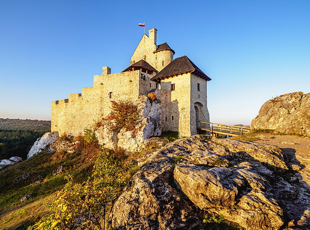 Bobolice Royal Castle, Trail of the Eagles' Nests, Krakow-Czestochowa Upland (Polish Jura), Silesian Voivodeship, Poland, Europe