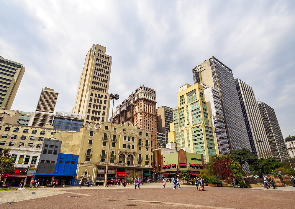 View of the high rise building in the city centre, City of Sao Paulo, State of Sao Paulo, Brazil, South America