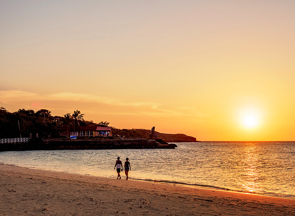 Guardalavaca Beach at sunset, Holguin Province, Cuba, West Indies, Caribbean, Central America