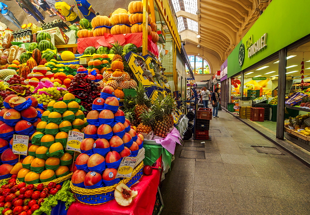 Interior view of the Mercado Municipal, City of Sao Paulo, State of Sao Paulo, Brazil, South America