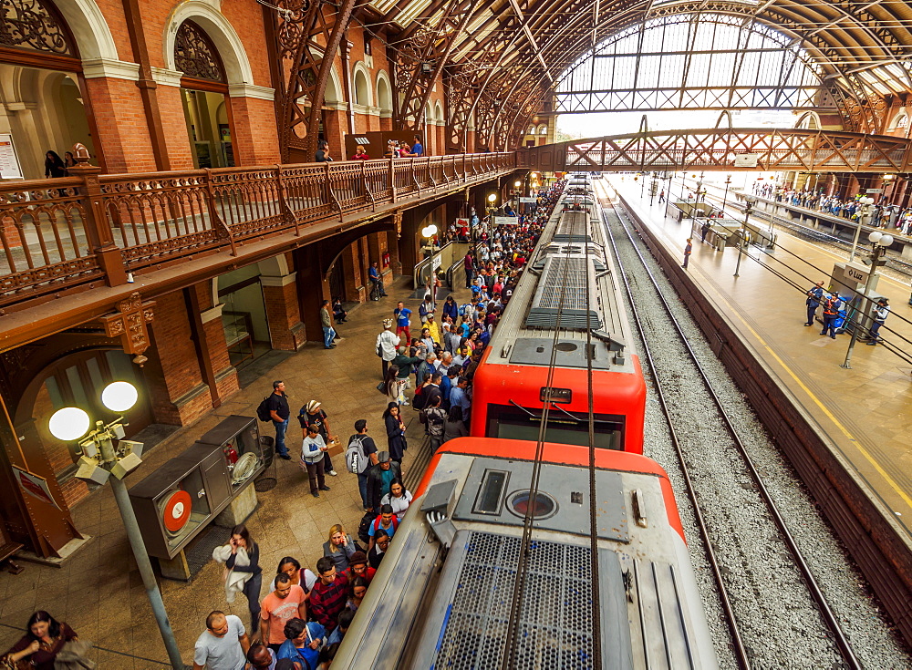 Interior view of the Luz Station, City of Sao Paulo, State of Sao Paulo, Brazil, South America