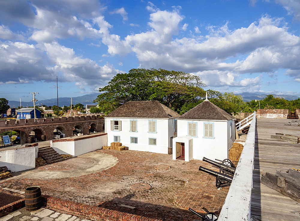 Fort Charles, elevated view, Port Royal, Kingston Parish, Jamaica, West Indies, Caribbean, Central America