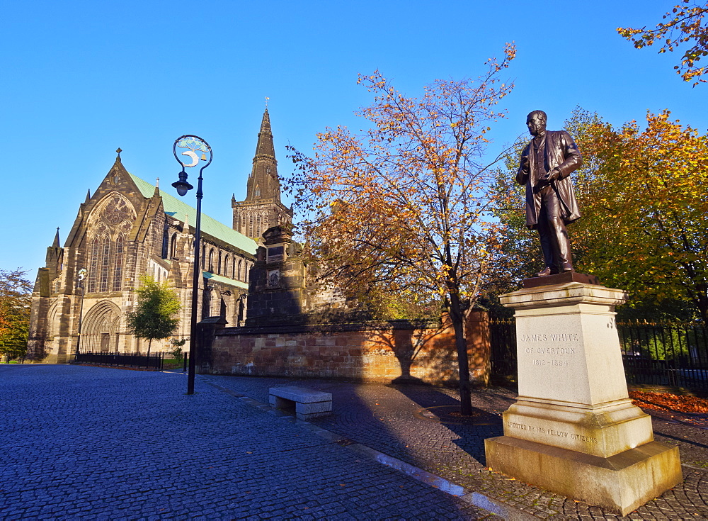 View of the The Cathedral of St. Mungo, Glasgow, Scotland, United Kingdom, Europe